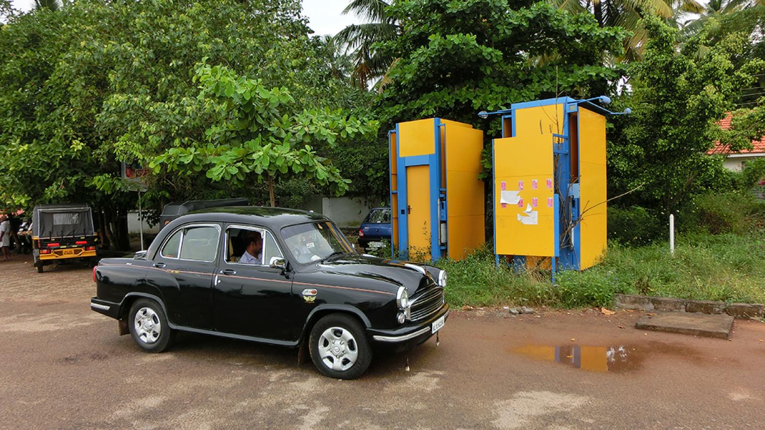 On the ground: automated “e-toilets” in the southwestern Indian state of Kerala. Assa Doron